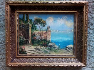 Georg Fischhof (1859 - 1914) Antique Painting.  Signed: 