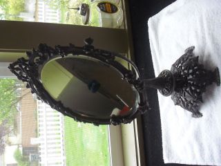 Victorian Cast Iron Mirror photo