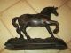Rare Antique Bronze Cast Horse Art Statue Or Sculptue Art Nouveau Un Signed Metalware photo 3