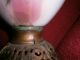Gone With The Wind Parlor Lamp Marked Victorian Globes Oil Insert Lamps photo 11