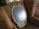 Vintage Hollywood Regency Bronze / Brass French Mirror Mirrors photo 6