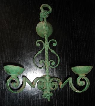 A Wrought Iron Wall Sconce Gilbert Poillerat photo