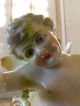 Fine Antique Hand Painted Porcelain Cupid Cherub Statue Figurine French / German Figurines photo 1