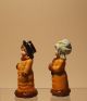 Amazing 19th C.  Kate Greenway Porcelain Boy & Girl Salt Pepper Shaker Figurines Figurines photo 3