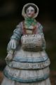 19th C.  Miniature Tobacco Jar Of Female Figurine Of Jenny Lind Jars photo 1