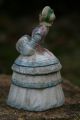 19th C.  Miniature Tobacco Jar Of Female Figurine Of Jenny Lind Jars photo 5