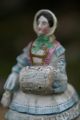 19th C.  Miniature Tobacco Jar Of Female Figurine Of Jenny Lind Jars photo 7