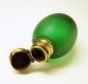Fine Victorian Gree Frosted Glass Scent - Perfume Bottle Perfume Bottles photo 1