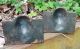 Antique 19th Century Cast Iron American Indian Chief Bookends Metalware photo 1