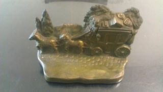 Antique Jennings Brothers Stagecoach Bookends photo
