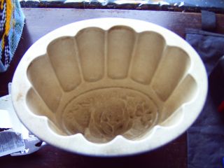 Great Antique Beige Ceramic Mold With Unusual Design photo