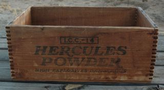 Vintage Hercules Ammo Powder Wood Crate photo