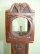 19thc Oak Carved Miniature Grandfather Clock Case Other photo 1