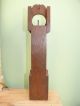 19thc Oak Carved Miniature Grandfather Clock Case Other photo 3