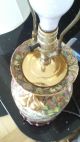 Gorgeous Japanese Vase Lamp - Enameled Porcelain.  Early 20th Century W/ Gold Leaf Lamps photo 2