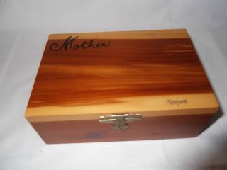 Lovely Vintage Cedar Box With 