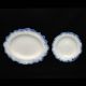 2x Miniature Leeds Feather Shell Edge Pearlware Toy Plates C1800 Staffordshire Plates & Chargers photo 5