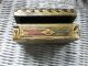 Antique Wood Or Gesso Mini Trunk - Decorated - Estate Find Boxes photo 3
