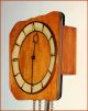 1950 ' S Warmink Wuba Rosewood Wall Clock Weight Driven Clocks photo 6