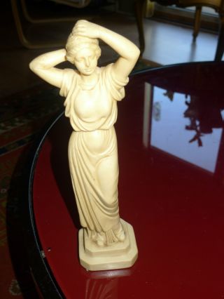 Antique Parian Ware Statue - Greek Woman (goddess) photo