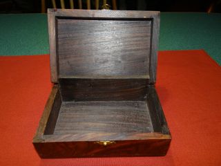 Antique Wooden Trinket Box photo