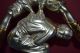 Antique Alex Brown Sculpture Bronze Leap Frog Boy & Girl Statue Decorative Art Metalware photo 3