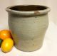 Antique Stoneware: 19thc.  Semi - Ovoid Crock,  Salt - Glazed,  Incised Rim,  Ex & Nr Crocks photo 9