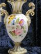 Bolted German Quality Floral Vase Hand Painted Late 19th Century. Vases photo 6