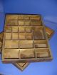 Set Of 2 Matching Wooden Trinket Collectible Display Tray Wall Hanging Trays photo 2