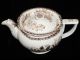 Early Transfer Printed Staffordshire Toy Teapot Dresden Flowers Minton 1825 Teapots & Tea Sets photo 9