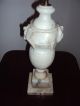 Large Decorative Alabaster Marble Electrified Table Lamp & Finial Lamps photo 3