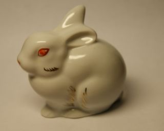 Ussr Figurine Vintage Porcelain Rabbit photo