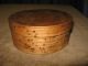 Early Antique Wood Pantry Box 1800s Wooden Spice Square Nails Boxes photo 9