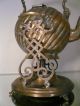Antique Gerhardi & Co Brass Spirit Kettle Swivel Teapot With Stand And Warmer Metalware photo 10