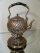Antique Gerhardi & Co Brass Spirit Kettle Swivel Teapot With Stand And Warmer Metalware photo 1