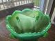 Antique Swag And Bracket Opalescent Green Sugar Bowl Circa 1896 Bowls photo 1