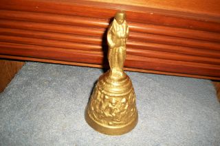 Vintage Solid Brass 5 Inch Tall Napoleon Bell - photo