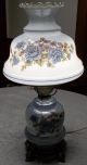 Vintage Victorian Romantic Gone With The Wind Gwtw 3 Way Lamp,  Blue/brown Luster Lamps photo 5
