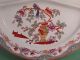 Two Colorful C1910 Grill Chop Plates Chinese Parrots Maestricht Societeceramique Other photo 4