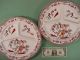 Two Colorful C1910 Grill Chop Plates Chinese Parrots Maestricht Societeceramique Other photo 5
