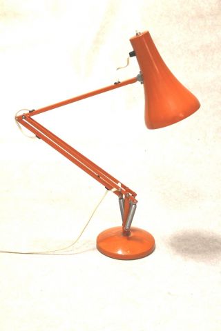 60`s 70`s Herbert Terry Orange Desk Table Lamp Panton Eames Era photo