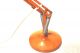 60`s 70`s Herbert Terry Orange Desk Table Lamp Panton Eames Era Lamps photo 3