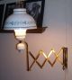 Look Vintage Toleware ? Scissors Wall Lamp,  Tin Enamel & Globe. . .  Look Works Lamps photo 2