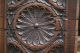 19th C.  Oak Wooden Rectangular Panel With Central Circular Decor & Other Other photo 3