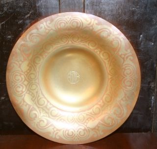 Antique Tiffany & Co Etched Bronze Bowl / Dish photo
