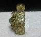 Perfume Bottle Glass Enclosed With Filigree Goldtone Metal Green Stone On Front Perfume Bottles photo 3