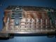 Antique Hand Carved Tramp Art Box With Wrought Iron Hinges,  Handles,  & Closure Boxes photo 5