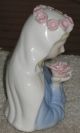 Porcelain Figure Of Mary With Pink Rose In Great Present Figurines photo 2