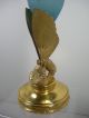 1881 Wilcox Figural Moth Stem Epergne W/ Blue Glass Butterfly Enamel Vase 2992 Vases & Urns photo 9