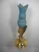 1881 Wilcox Figural Moth Stem Epergne W/ Blue Glass Butterfly Enamel Vase 2992 Vases & Urns photo 1